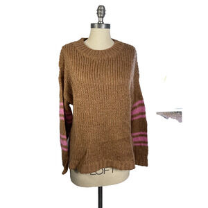 Aerie Women’s Fuzzy Oversized Chunky Knit Sweater XS/TP Acrylic Wool Lagenlook